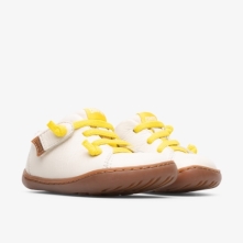 Camper Peu Velcro Shoes Cream - Kids Singapore NBNWEE-930